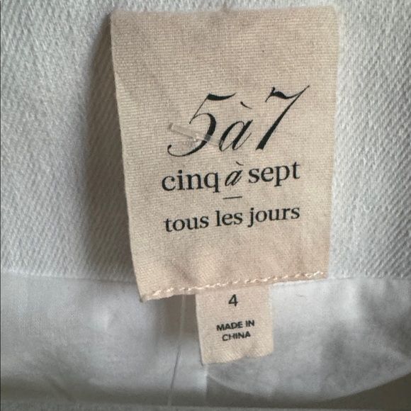 🆕 Cinq à Sept Ayala Braided Stretch Denim Crop Jacket - Picture 11 of 17